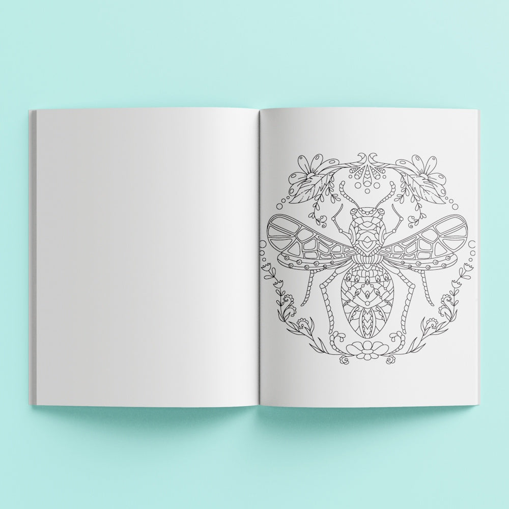 Mindwaves Calming Colouring Book - Nature's Wonder