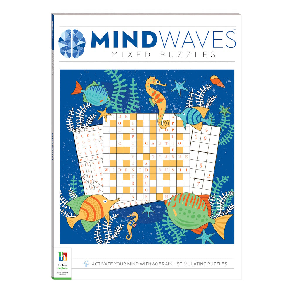 Mindwaves Puzzle Book - Mixed Puzzles
