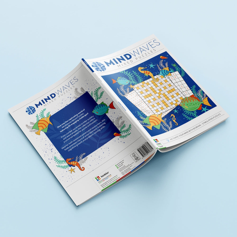 Mindwaves Puzzle Book - Mixed Puzzles