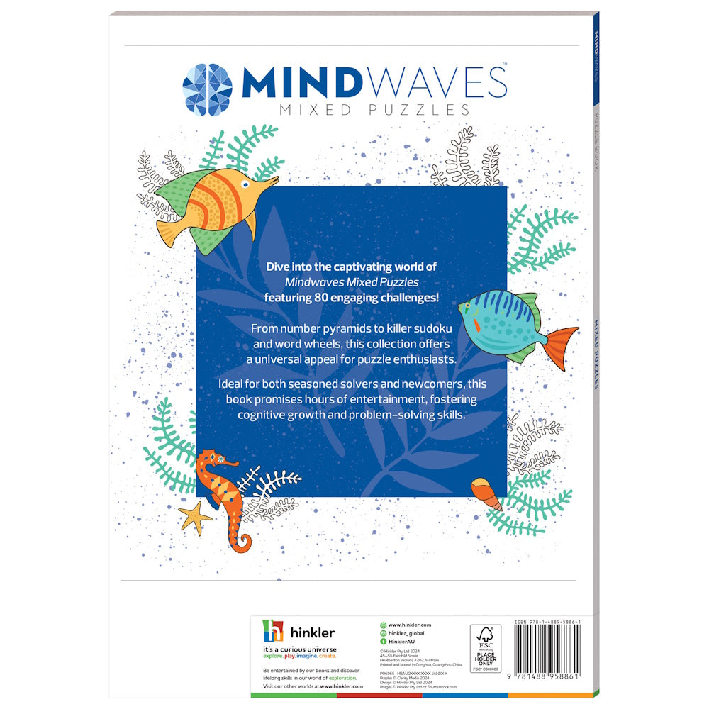 Mindwaves Puzzle Book - Mixed Puzzles