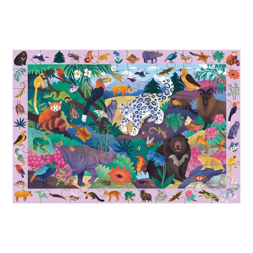 Mudpuppy In the Mountains Safari 64 Piece Search and Find Puzzle