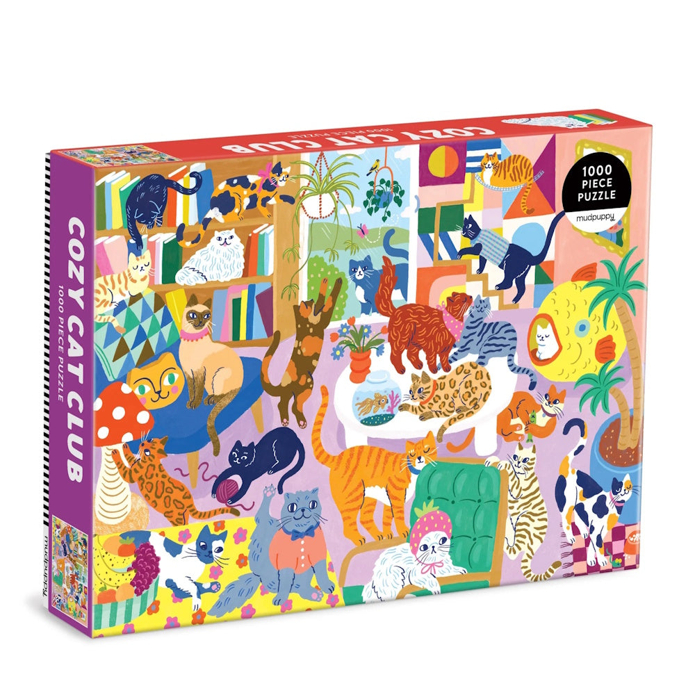 Mudpuppy 1000 Piece Family Puzzle - Cosy Cat Club