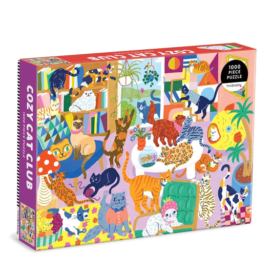 Mudpuppy 1000 Piece Family Puzzle - Cosy Cat Club