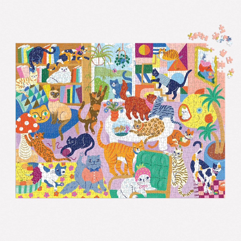 Mudpuppy 1000 Piece Family Puzzle - Cosy Cat Club