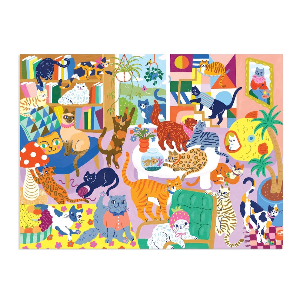 Mudpuppy 1000 Piece Family Puzzle - Cosy Cat Club