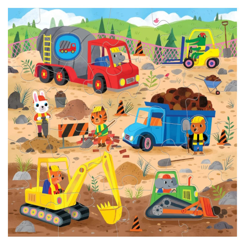 Mudpuppy 25 Piece Floor Puzzle - Construction Site