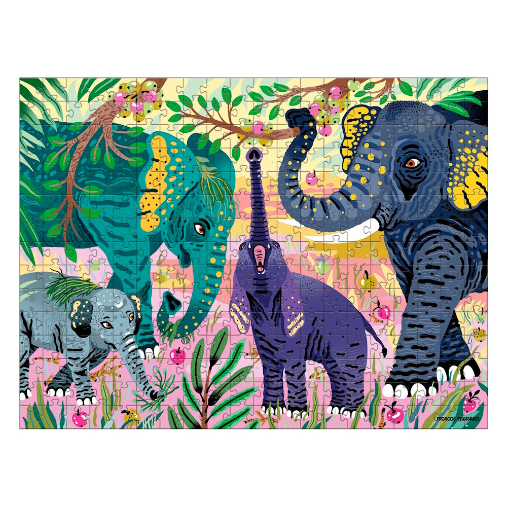 Endangered Species: Asian Elephants 300 Piece Puzzle