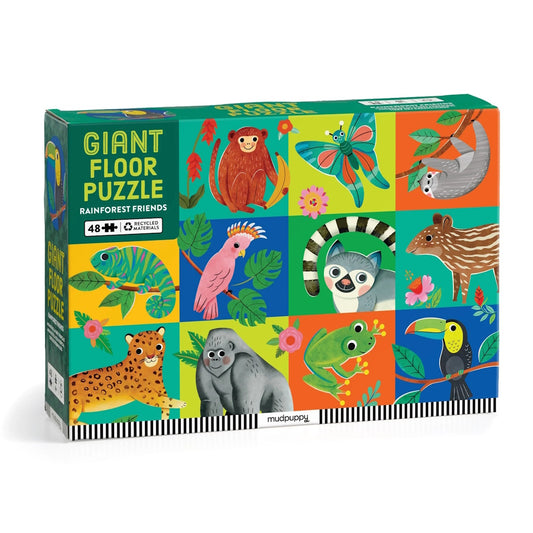 Mudpuppy 48 Piece Giant Floor Puzzle - Rainforest Friends