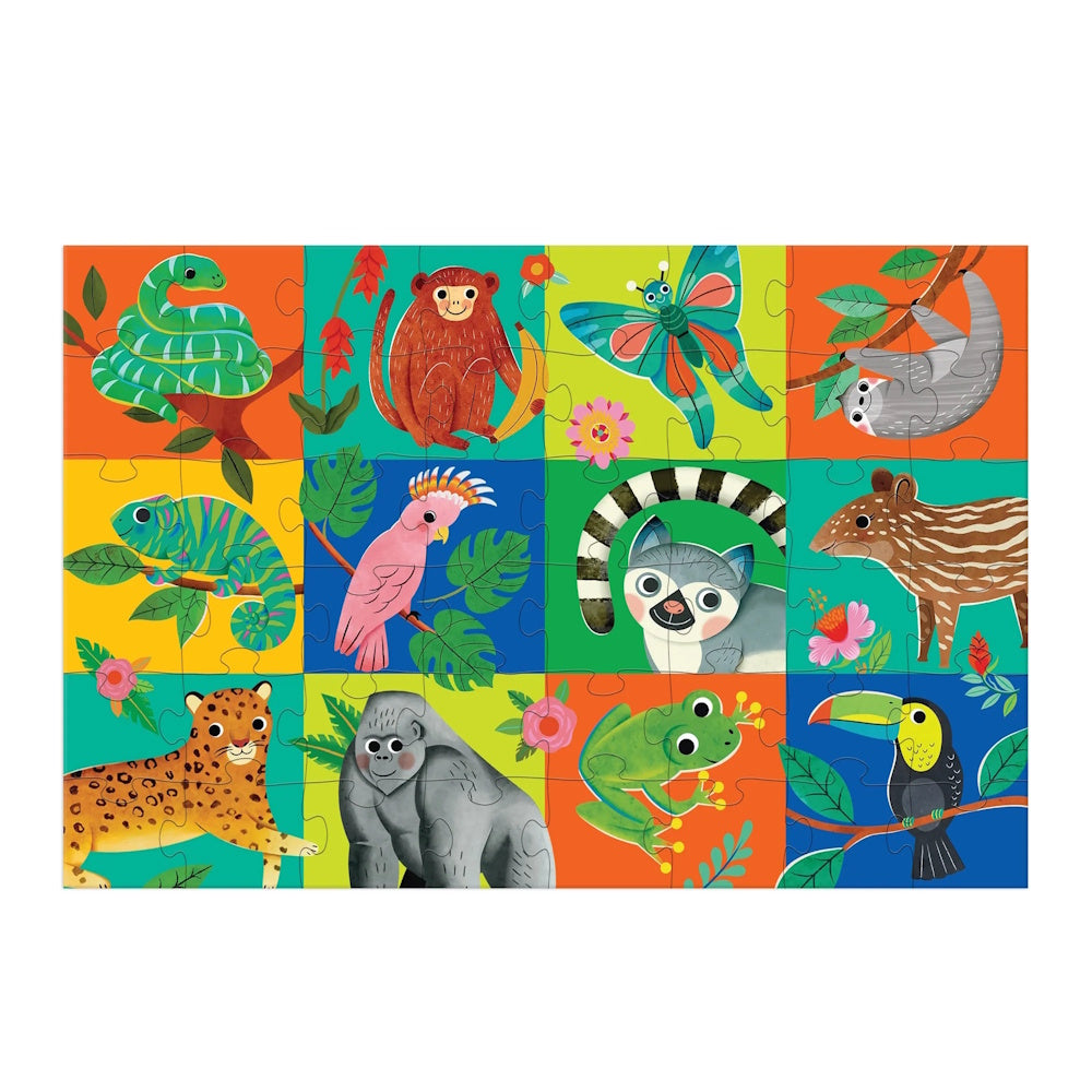 Mudpuppy 48 Piece Giant Floor Puzzle - Rainforest Friends
