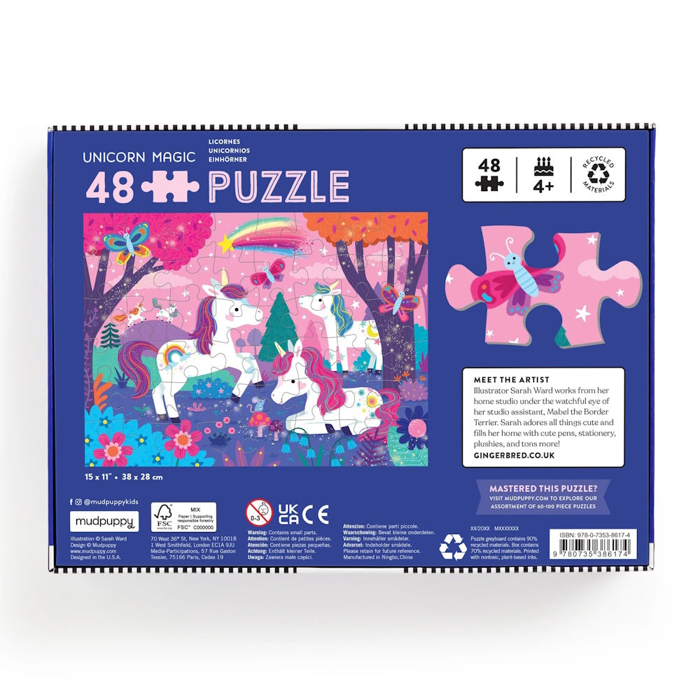 Mudpuppy 48 Piece Puzzle - Unicorn Magic