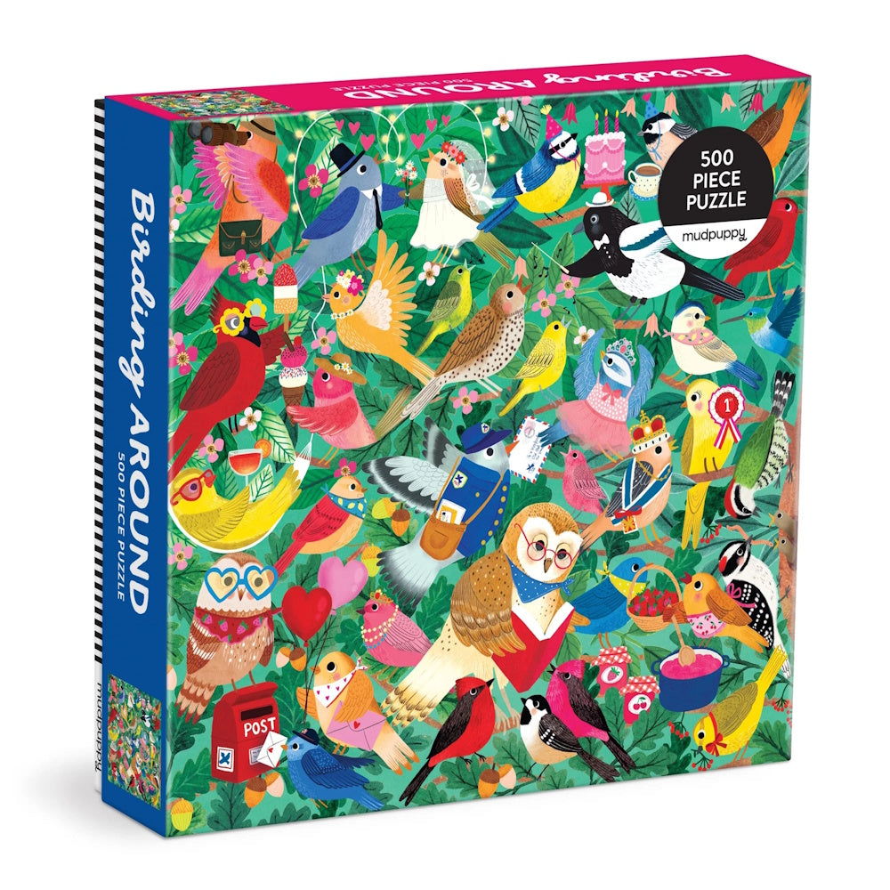 Mudpuppy 500 Piece Family Puzzle - Birding Around