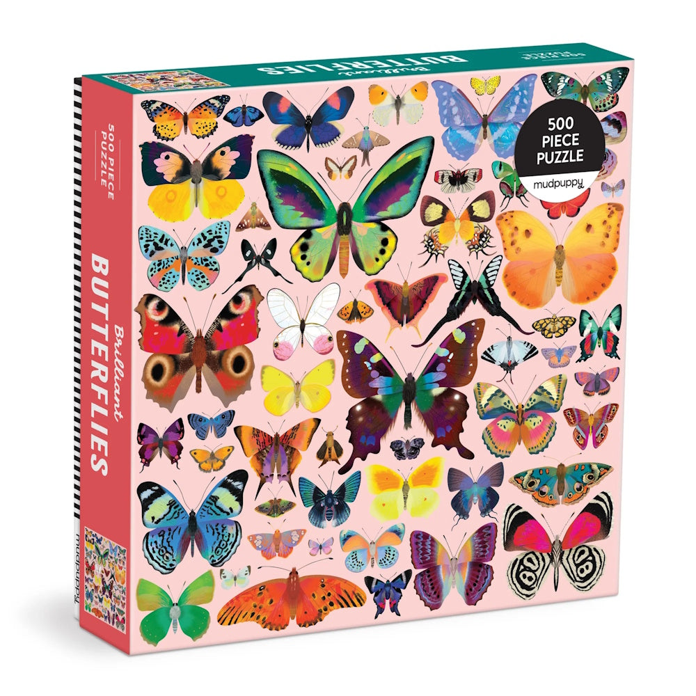 Mudpuppy 500 Piece Family Puzzle - Brilliant Butterflies