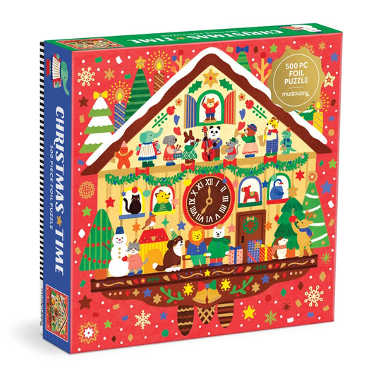Mudpuppy 500 Piece Family Puzzle - Christmas Time