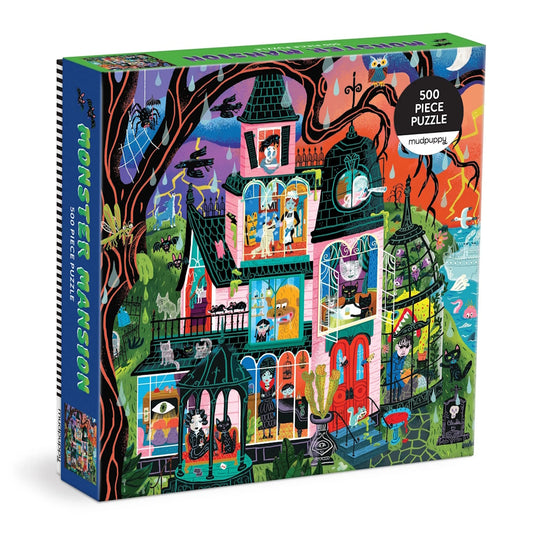 Mudpuppy 500 Piece Family Puzzle - Monster Mansion