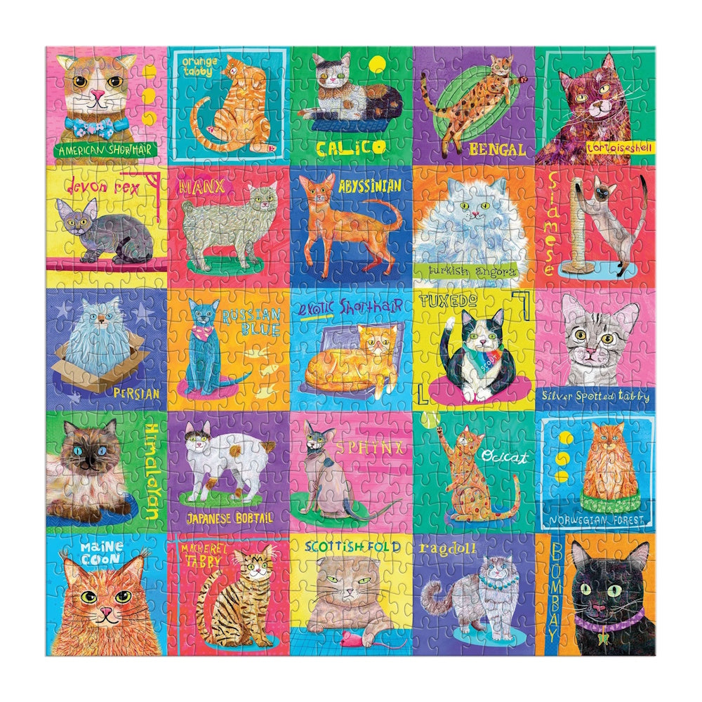 Mudpuppy 500 Piece Family Puzzle - Purr-fect Portraits