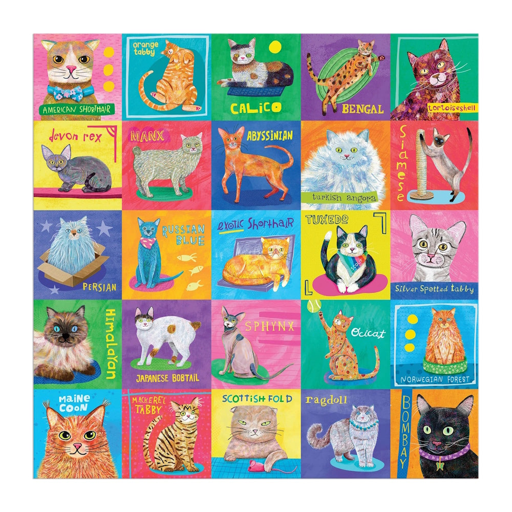 Mudpuppy 500 Piece Family Puzzle - Purr-fect Portraits