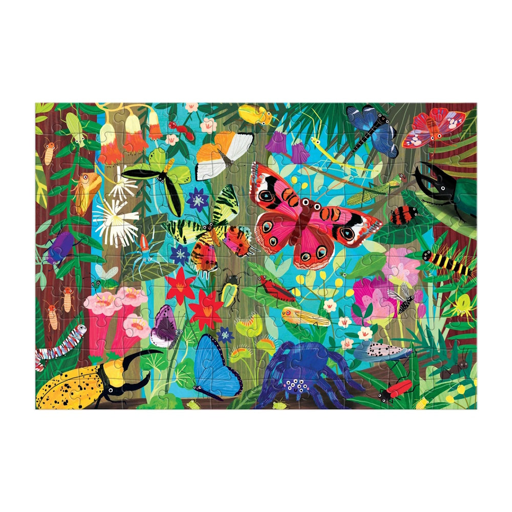 Mudpuppy Bugs & Butterflies 100 Piece Puzzle
