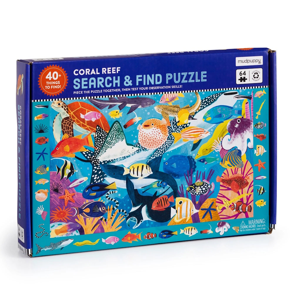 Mudpuppy Coral Reef 64 Piece Search and Find Puzzle