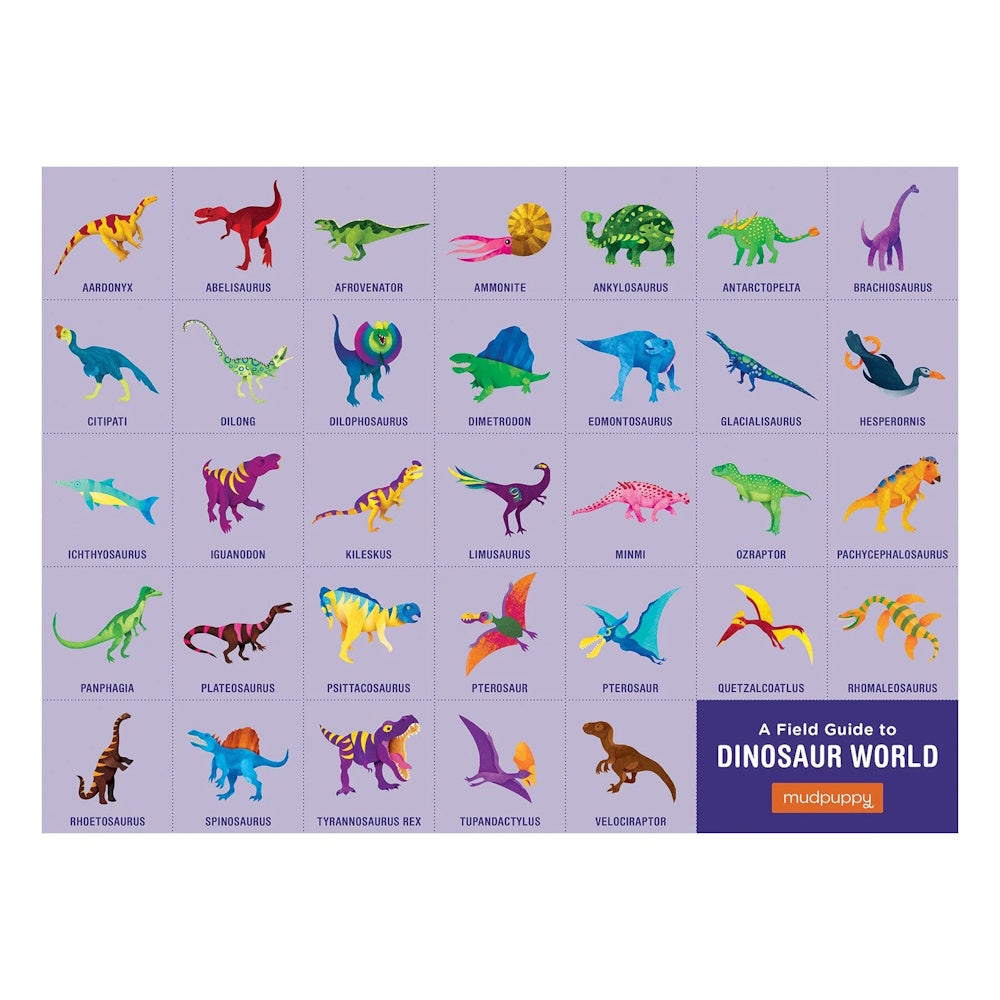 Mudpuppy Dinosaur World - 80 Piece Geography Puzzle