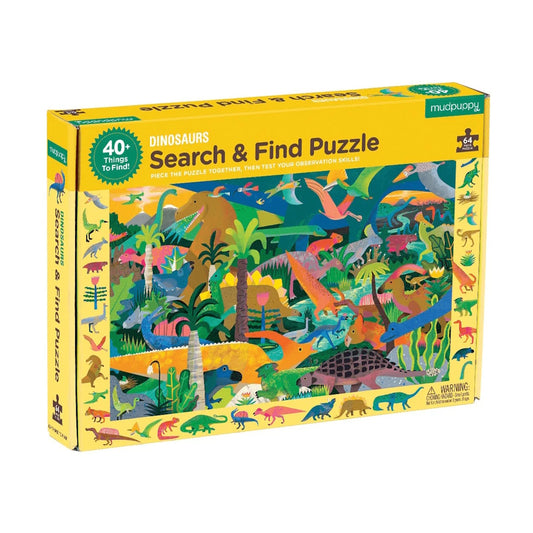 Mudpuppy Dinosaurs 64 Piece Search & Find Puzzle