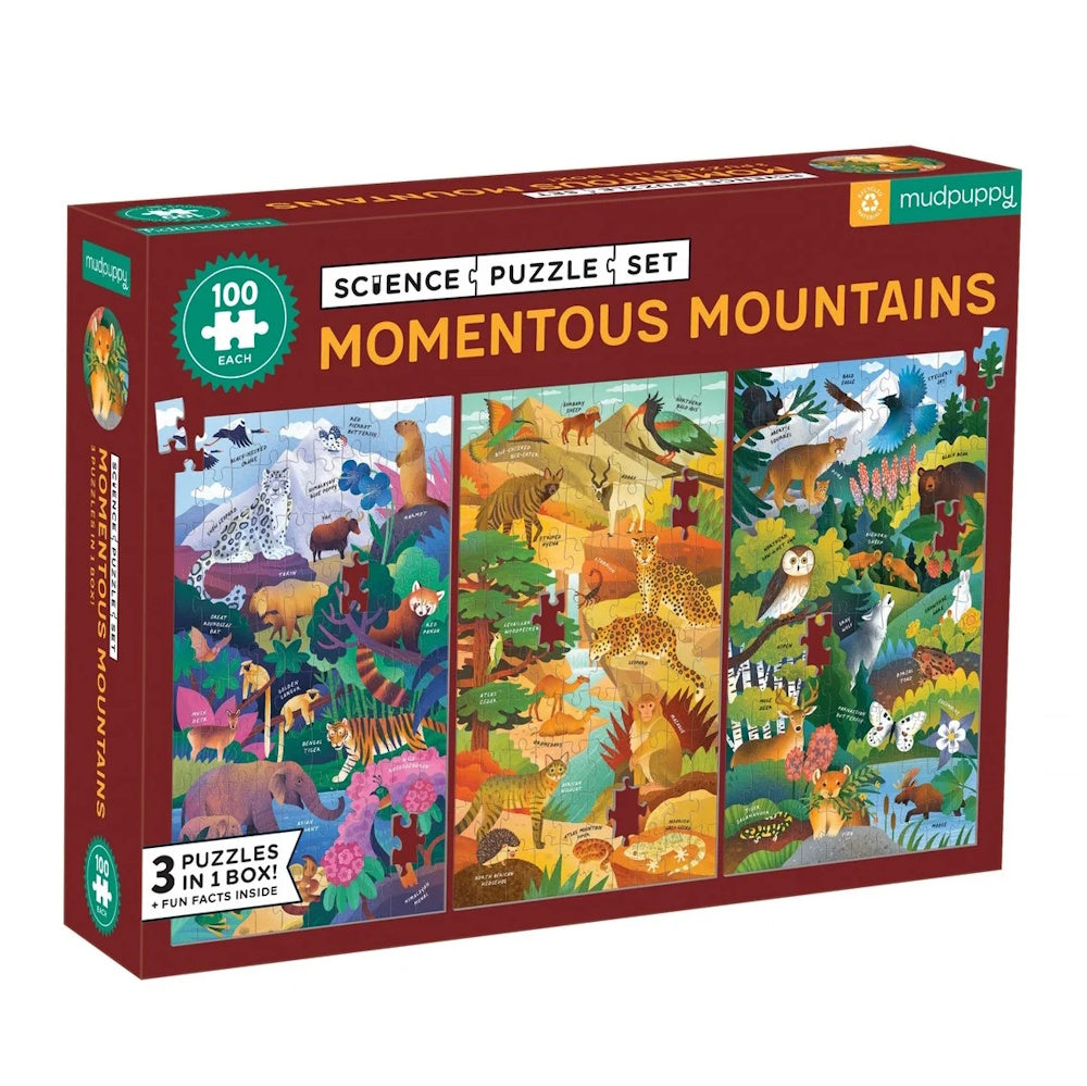 Momentous Mountains Science Puzzle Set