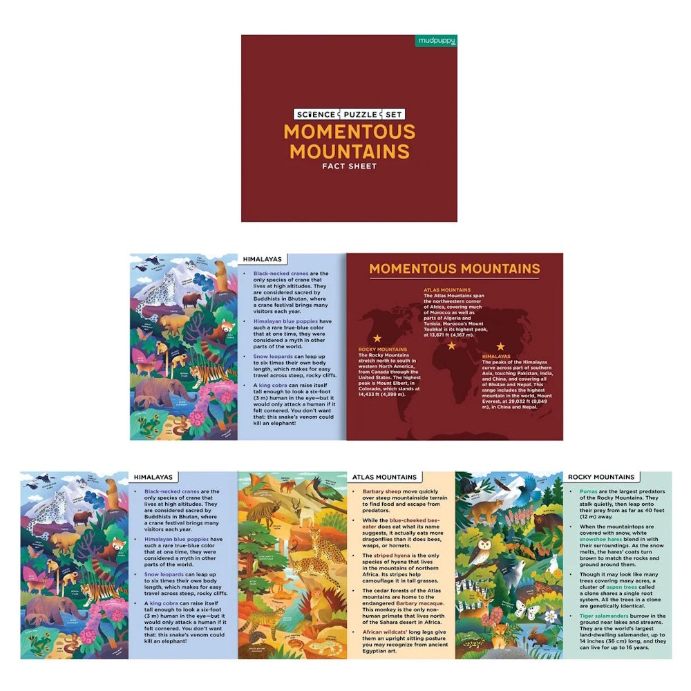 Momentous Mountains Science Puzzle Set