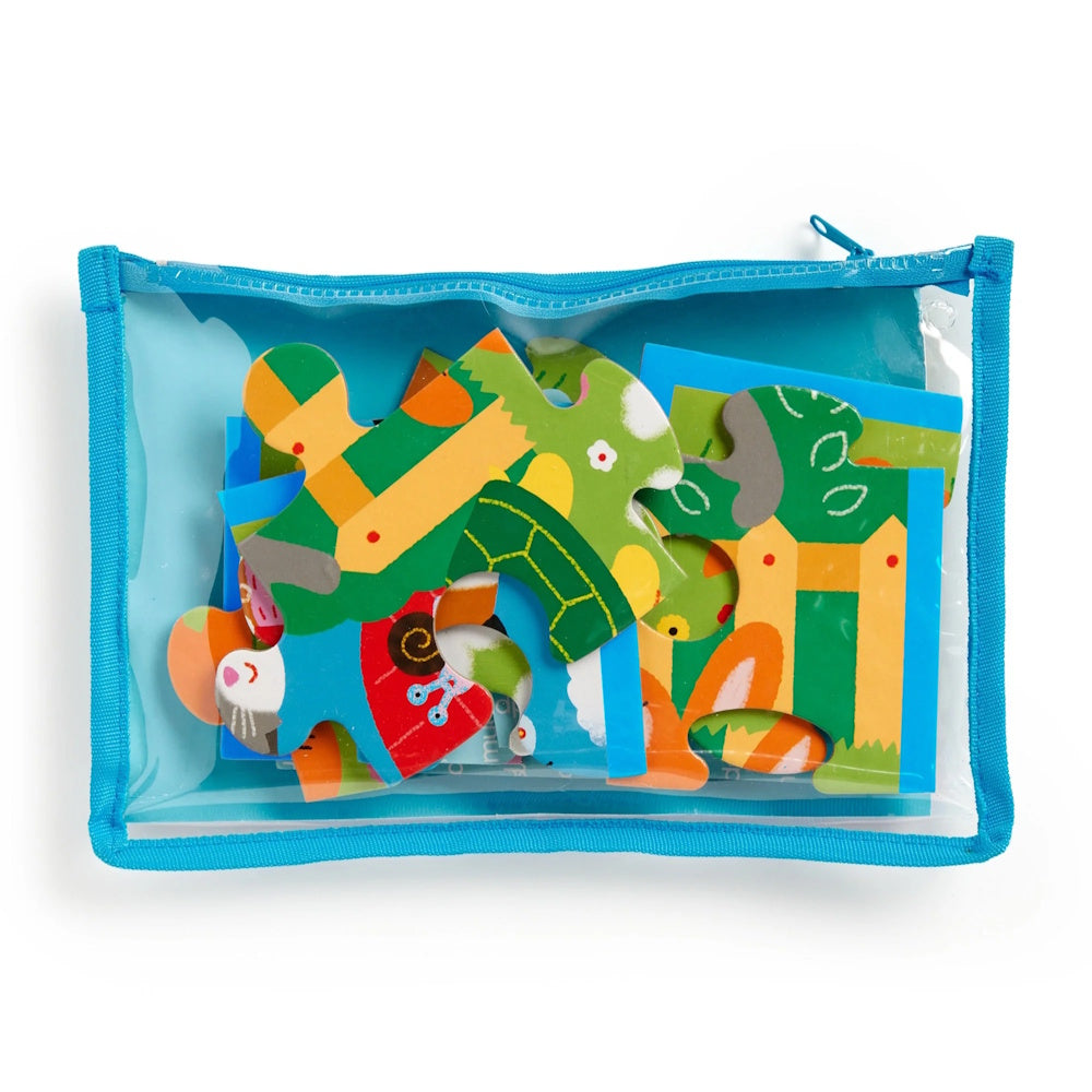 Mudpuppy 12 Piece Pouch Puzzle - Playful Pets