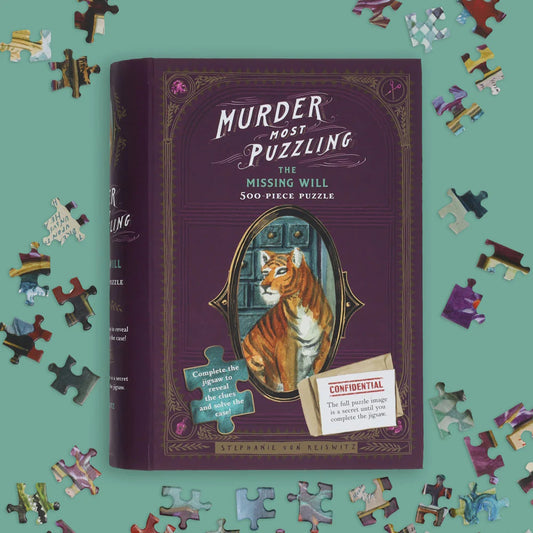 Murder Most Puzzling The Missing Will 500 Piece Puzzle