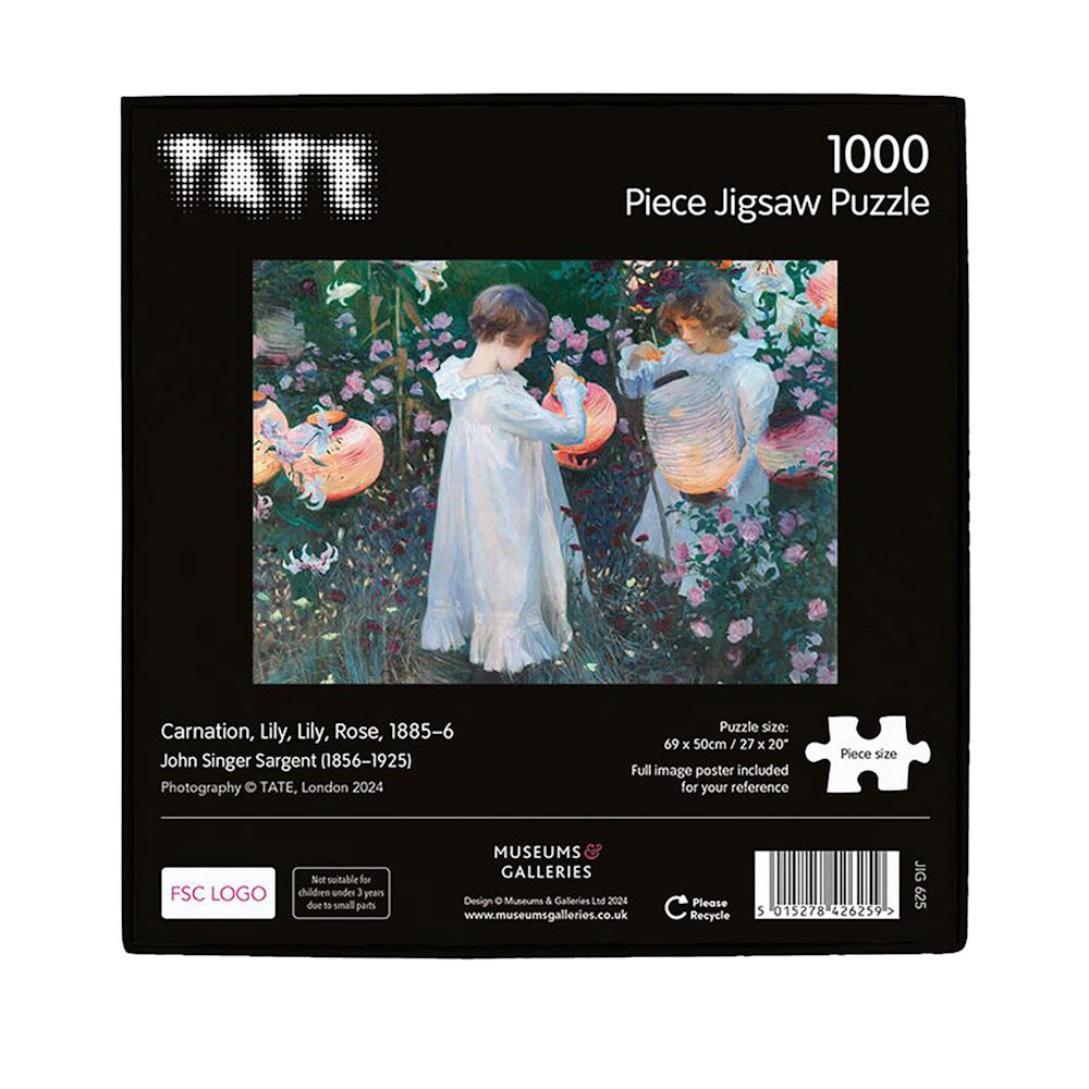 TATE 1000 Piece Jigsaw Puzzle - Carnation Lily Rose