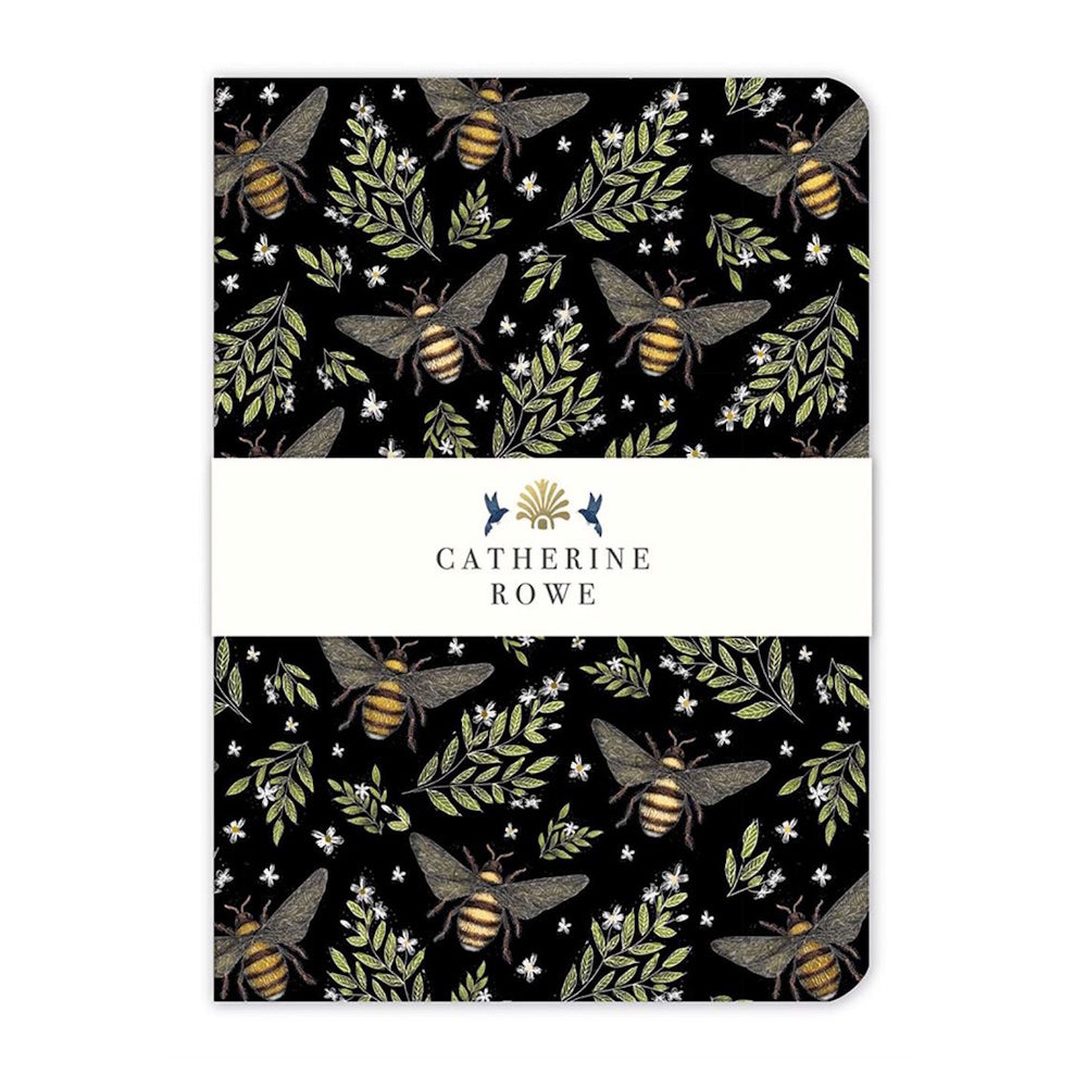 Museums & Galleries A5 Luxury Notebook - Bee Pattern