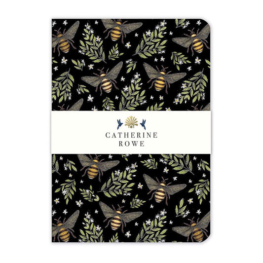 Museums & Galleries A5 Luxury Notebook - Bee Pattern