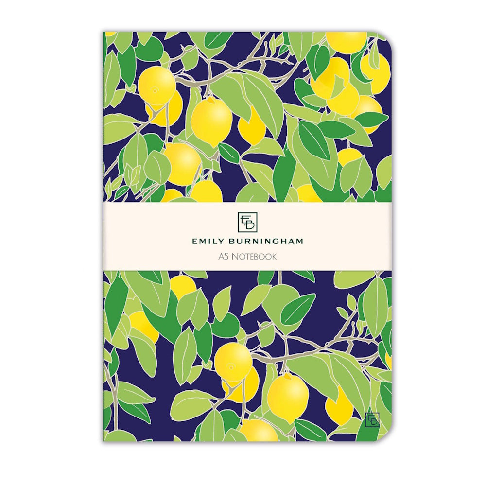 Museums & Galleries A5 Luxury Notebook - Lemon Grove