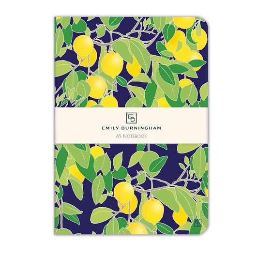 Museums & Galleries A5 Luxury Notebook - Lemon Grove