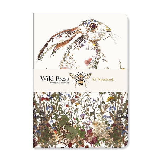 Museums & Galleries A5 Luxury Notebook - Wildflower Hare