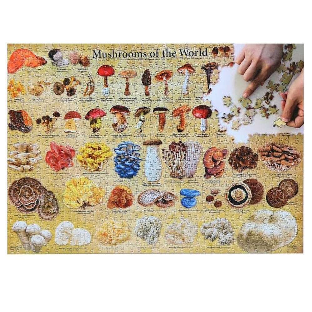 Mushrooms of the World 1000 Piece Puzzle