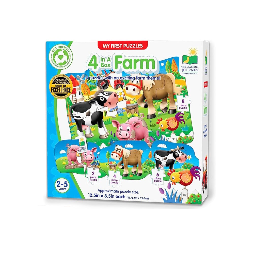 The Learning Journey My First Puzzles 4-in-a-Box Farm