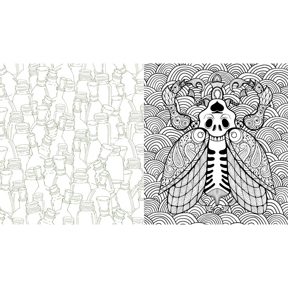 Oddities & Curiosities Colouring Book