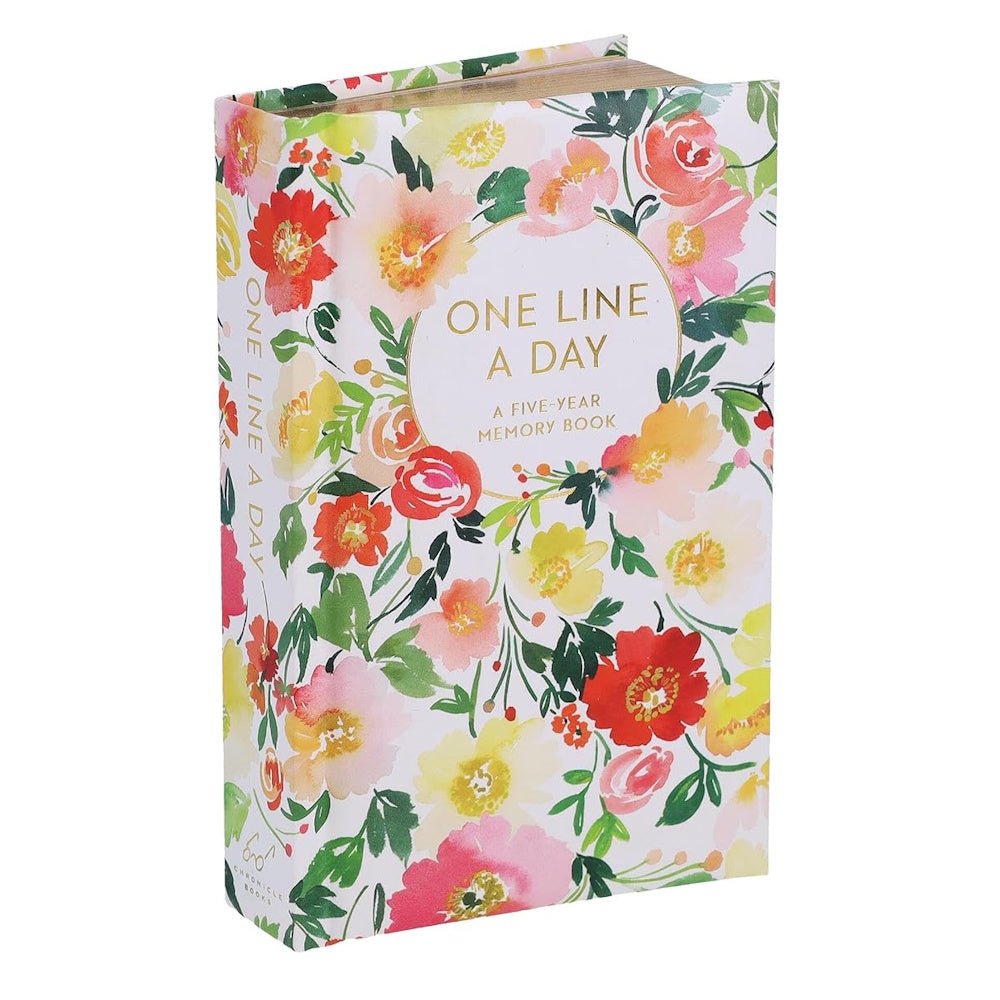 Floral One Line a Day: A Five-Year Memory Journal
