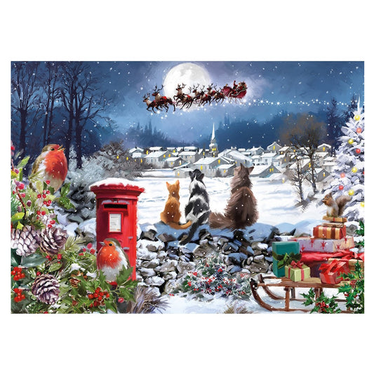 Otter House 1000 Piece Puzzle - Christmas Delivery