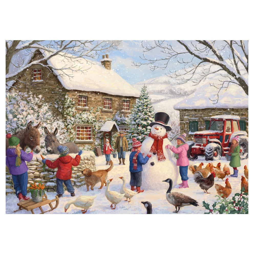 Otter House 1000 Piece Puzzle - Christmas at the Farm