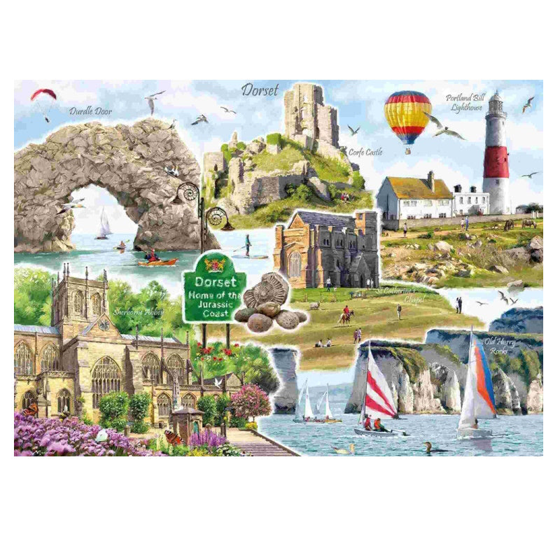 Otter House 1000 Piece Puzzle - Dorset Montage