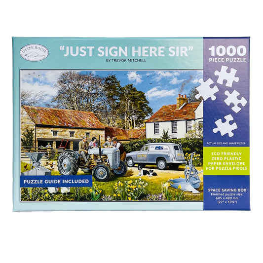 Otter House 1000 Piece Puzzle - Just Sign Here Sir