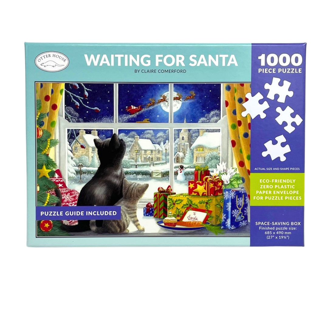 Otter House 1000 Piece Puzzle - Waiting for Santa