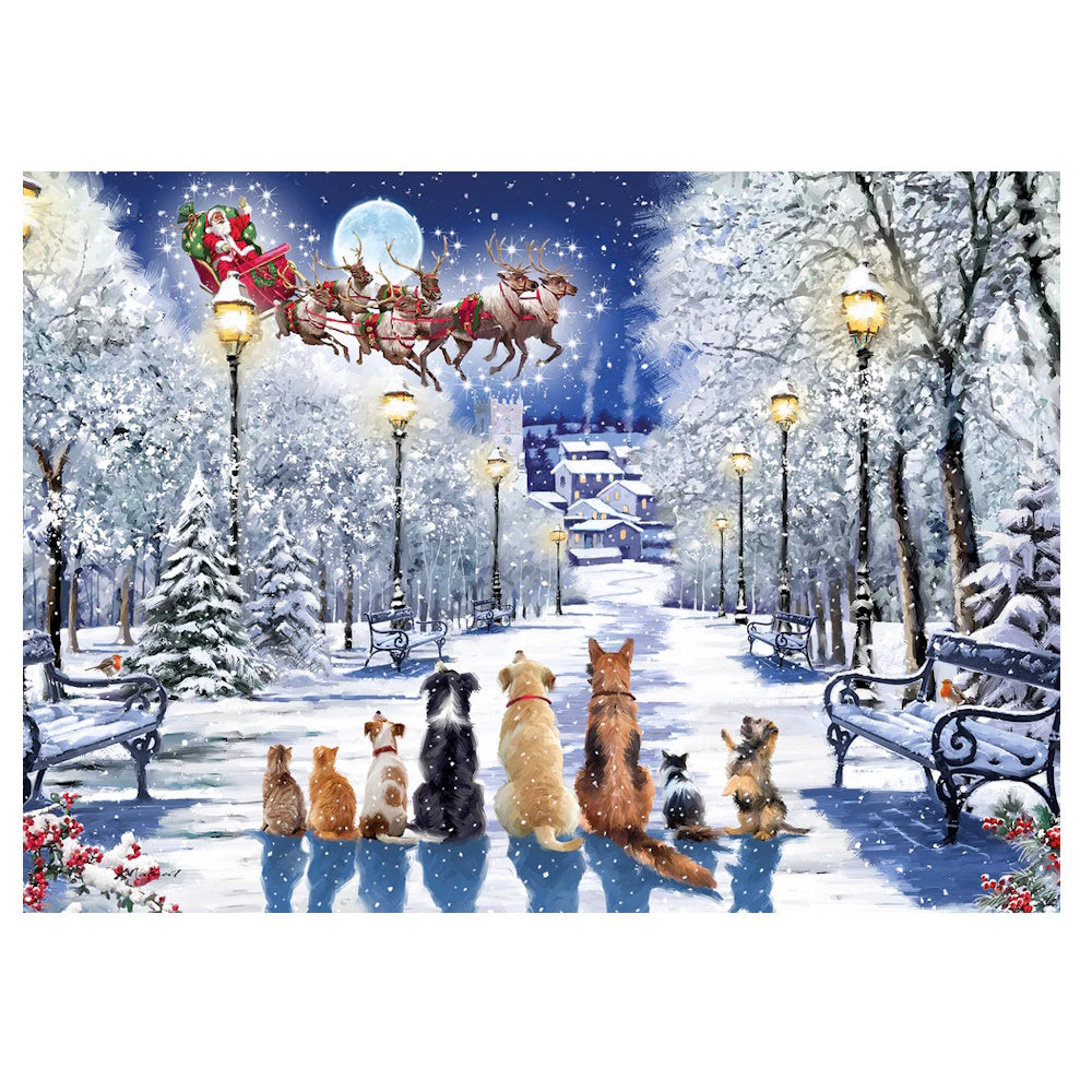 Otter House 1000 Piece Puzzle - Watching the Sleigh