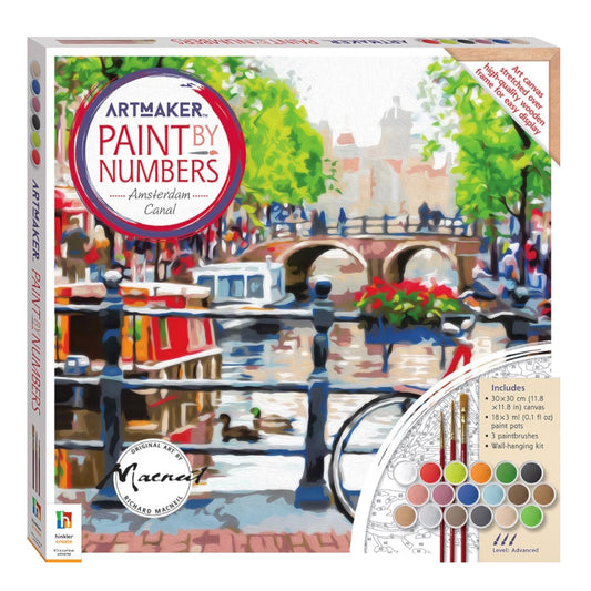 Paint by Numbers Canvas - Riding Along the Canal
