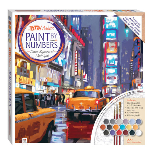 Paint by Numbers Canvas - Times Square at Midnight