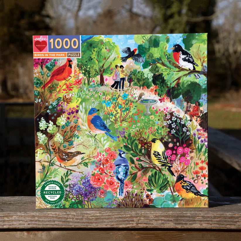 eeBoo Birds in the Park 1000 Piece Puzzle
