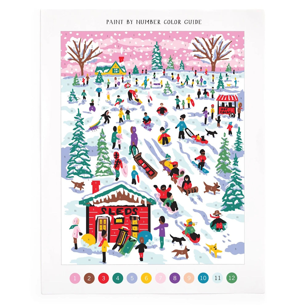 Michael Storrings Snow Day Paint By Number Kit