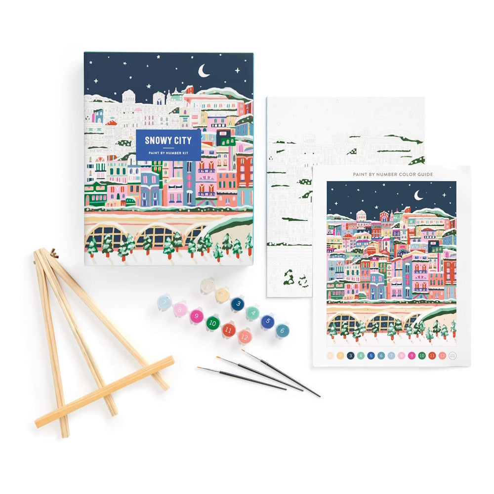 Snowy City Paint By Number Kit