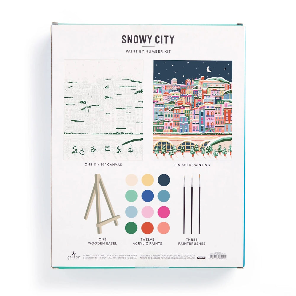 Snowy City Paint By Number Kit